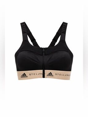 Adidas Stella McCartney Zip Sports Bra XS C D NWT Black